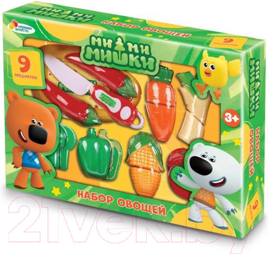 Изображение товара Набор игрушечных продуктов Играем вместе Набор овощей Ми-ми-мишки / 1809U199-R3
