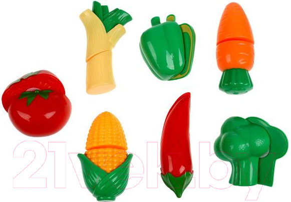 Изображение товара Набор игрушечных продуктов Играем вместе Набор овощей Ми-ми-мишки / 1809U199-R3