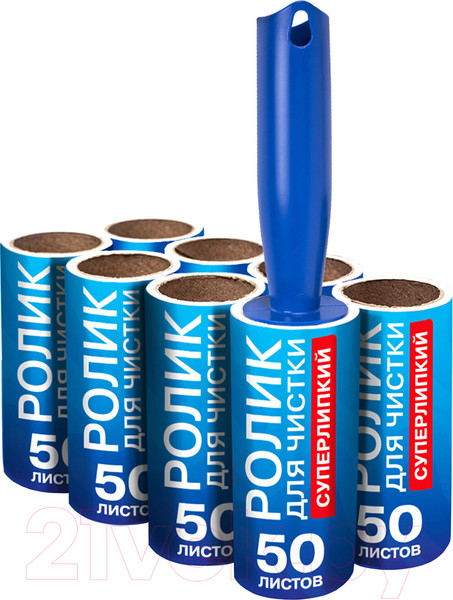 Изображение товара Ролик для чистки одежды Laima 608384 со сменными блоками (8x50л)