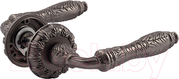 Изображение товара Ручка дверная Нора-М Грасиоза (застаренное серебро)