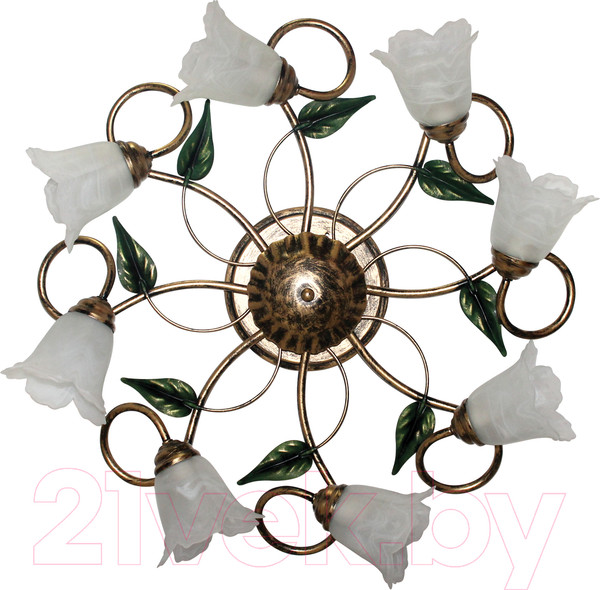 Изображение товара Люстра Элетех Флорин 181 НПБ 01-8х60-101 Е14 / 1005404184 (черный/золото)