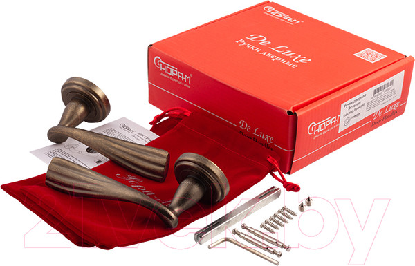 Изображение товара Ручка дверная Нора-М Эстелия (застаренная бронза)