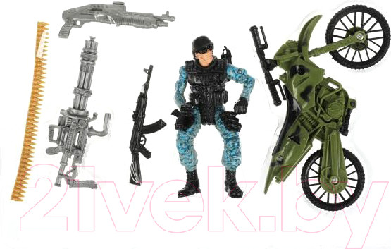 Изображение товара Набор фигурок игровых Играем вместе Набор солдатиков с оружием Росгвардия / 2001Y092-R