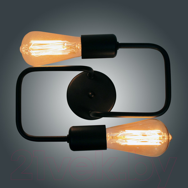 Изображение товара Бра Элетех Фрейм 521 НББ 01-2х60-107 Е27 / 1005404275 (черный)