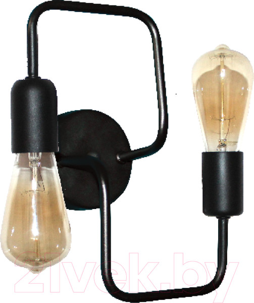 Изображение товара Бра Элетех Фрейм 521 НББ 01-2х60-107 Е27 / 1005404275 (черный)