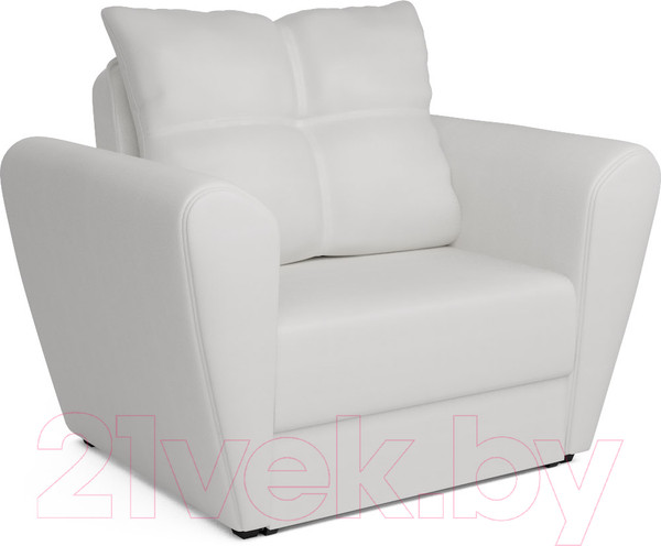 Изображение товара Кресло-кровать Mebel-Ars Квартет (экокожа белый)