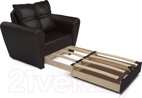 Изображение товара Кресло-кровать Mebel-Ars Квартет (экокожа шоколад)