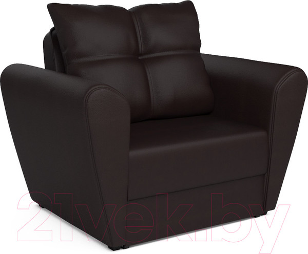 Изображение товара Кресло-кровать Mebel-Ars Квартет (экокожа шоколад)