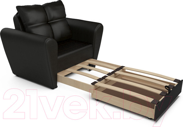 Изображение товара Кресло-кровать Mebel-Ars Квартет (экокожа черный)