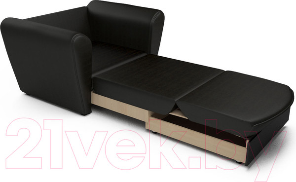 Изображение товара Кресло-кровать Mebel-Ars Квартет (экокожа черный)