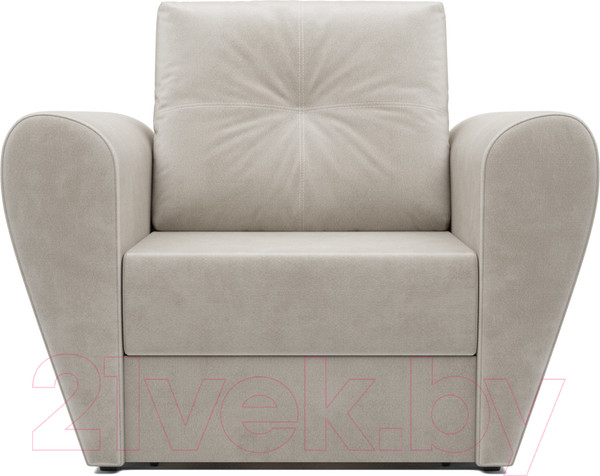 Изображение товара Кресло-кровать Mebel-Ars Квартет (бархат бежевый Star Velvet 6 Light Beige)