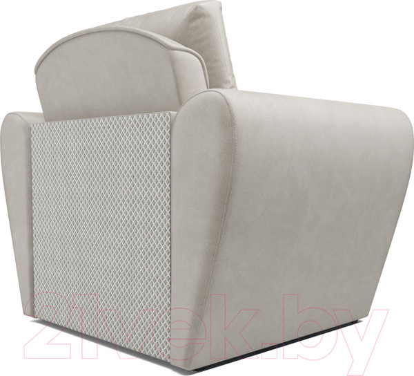 Изображение товара Кресло-кровать Mebel-Ars Квартет (бархат бежевый Star Velvet 6 Light Beige)