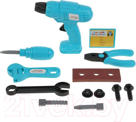 Изображение товара Набор инструментов игрушечный Играем вместе Синий трактор / 1703K162-R