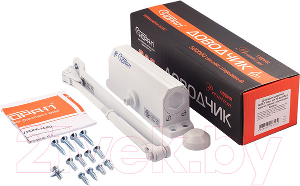 Изображение товара Доводчик с рычагом Нора-М №3S F большой (белый)