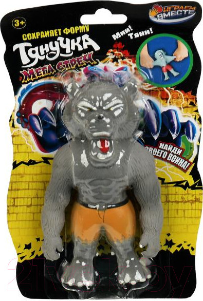 Изображение товара Сквиш Играем вместе Тянучка Мега-стреч Волк / 053-22B-1-R