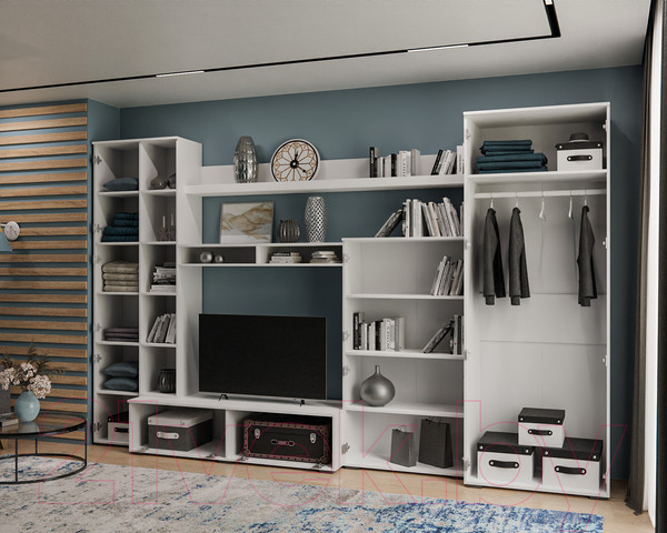 Изображение товара Стенка Mebel-Ars Мальта (белый)