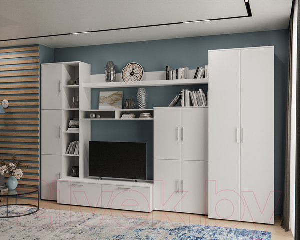 Изображение товара Стенка Mebel-Ars Мальта (белый)