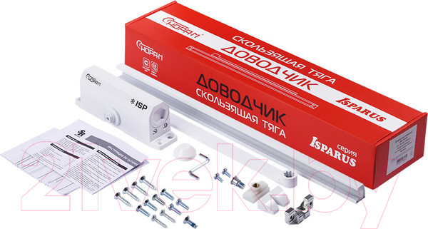 Изображение товара Доводчик с каналом скольжения Нора-М Isparus Slider 440 (белый)