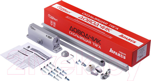 Изображение товара Доводчик с каналом скольжения Нора-М Isparus Slider 440 (серый)