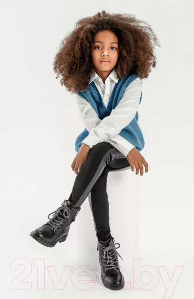 Изображение товара Жилет детский Amarobaby Knit Mild / AB-OD21-KNITM10/19-122 (голубой, р. 122)