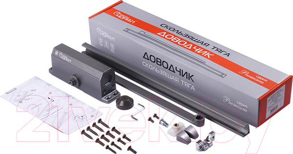 Изображение товара Доводчик с каналом скольжения Нора-М №3S Slider (графит)