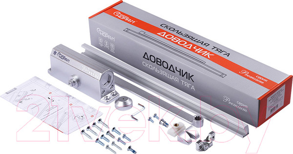 Изображение товара Доводчик с каналом скольжения Нора-М №3S Slider (серебристый)