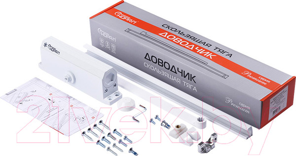 Изображение товара Доводчик с каналом скольжения Нора-М №4S Slider (белый)