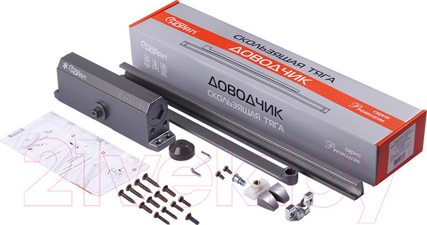 Изображение товара Доводчик с каналом скольжения Нора-М №4S Slider (графит)