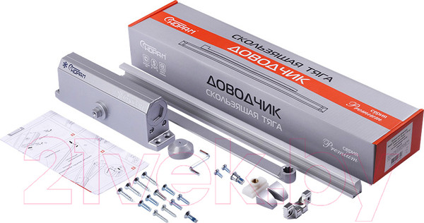 Изображение товара Доводчик с каналом скольжения Нора-М №4S Slider (серый)