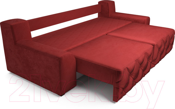 Изображение товара Диван Mebel-Ars Милан (бархат красный/Star Velvet 3 Gark Red)