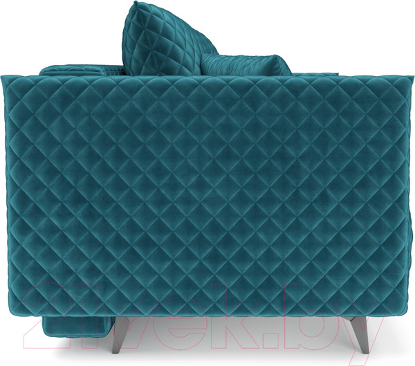 Изображение товара Диван Mebel-Ars Вашингтон (бархат сине-зеленый Star Velvet 43 Black Green)