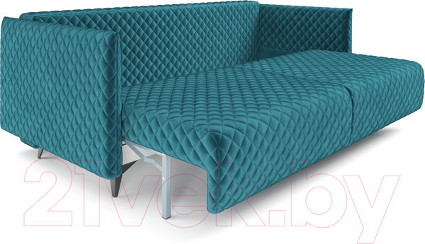 Изображение товара Диван Mebel-Ars Вашингтон (бархат сине-зеленый Star Velvet 43 Black Green)