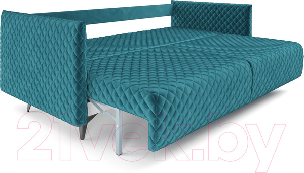 Изображение товара Диван Mebel-Ars Вашингтон (бархат сине-зеленый Star Velvet 43 Black Green)