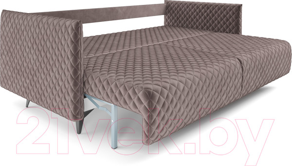 Изображение товара Диван Mebel-Ars Вашингтон (бархат серо-шоколадный Star Velvet 60 Cofee)