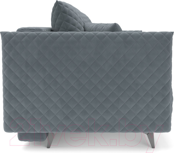 Изображение товара Диван Mebel-Ars Вашингтон (велюр серо-синий HB-178 26)