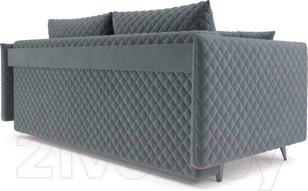 Изображение товара Диван Mebel-Ars Вашингтон (велюр серо-синий HB-178 26)