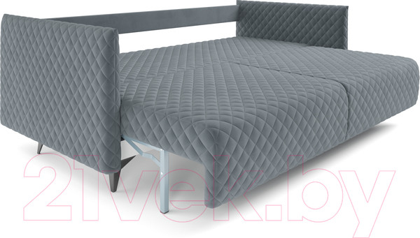 Изображение товара Диван Mebel-Ars Вашингтон (велюр серо-синий HB-178 26)