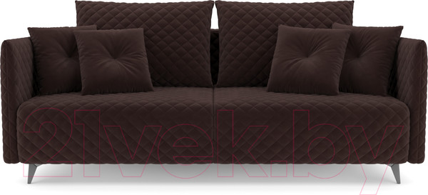 Изображение товара Диван Mebel-Ars Вашингтон (велюр шоколад HB-178 16)