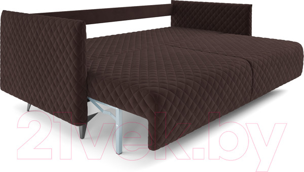 Изображение товара Диван Mebel-Ars Вашингтон (велюр шоколад HB-178 16)