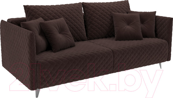 Изображение товара Диван Mebel-Ars Вашингтон (велюр шоколад HB-178 16)