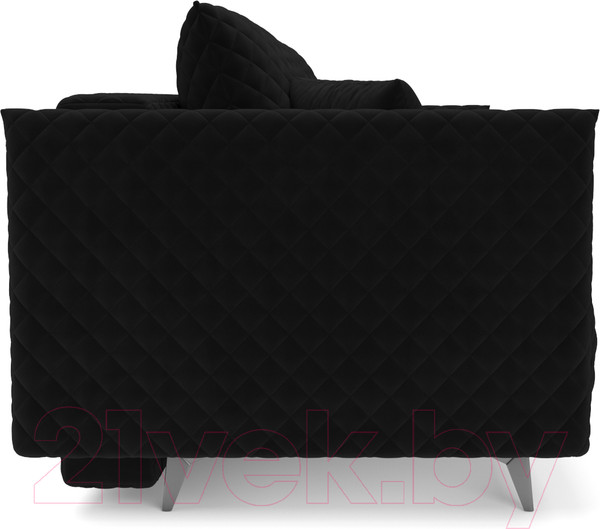 Изображение товара Диван Mebel-Ars Вашингтон (велюр черный НВ-178 17)