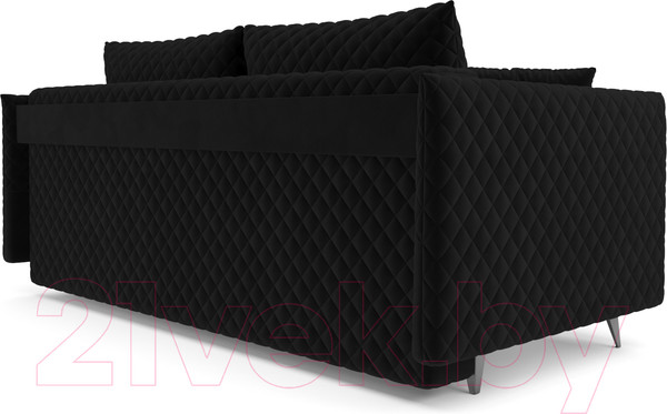Изображение товара Диван Mebel-Ars Вашингтон (велюр черный НВ-178 17)