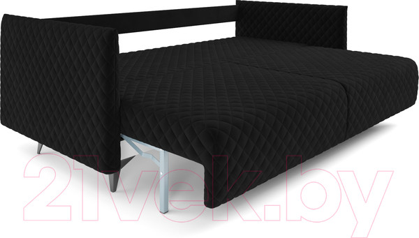 Изображение товара Диван Mebel-Ars Вашингтон (велюр черный НВ-178 17)