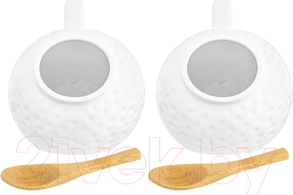 Изображение товара Набор емкостей для хранения Elan Gallery Сфера +ложки / 540394_2 (4пр)