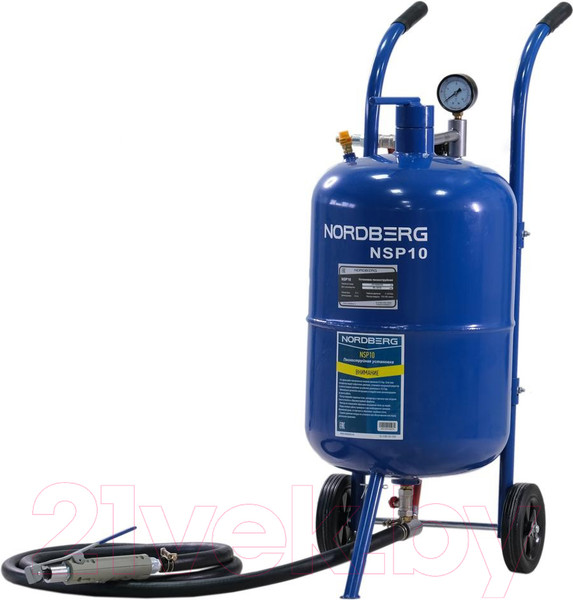 Изображение товара Аппарат пескоструйный Nordberg NSP10 (37л)