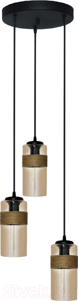 Изображение товара Потолочный светильник Элетех Эмма 231 НСБ 01-3х60-164 Е27 / 1005251640 (черный)