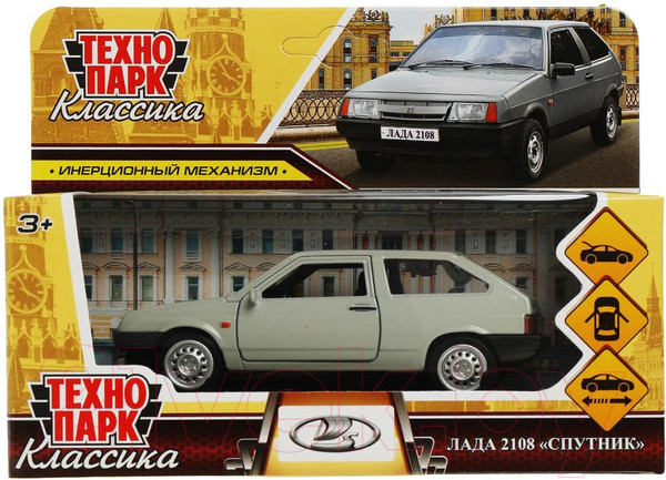 Изображение товара Автомобиль игрушечный Технопарк Lada-2108 Спутник / 2108-12-SR
