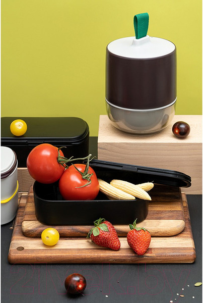 Изображение товара Ланч-бокс Smart Solutions Meals / SS-TR-ABS-PL-800 (темно-сливовый/светло-серый)