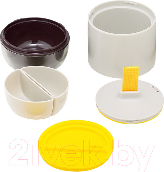 Изображение товара Ланч-бокс Smart Solutions Meals / SS-TR-ABS-GR-800 (светло-серый/темно-сливовый)