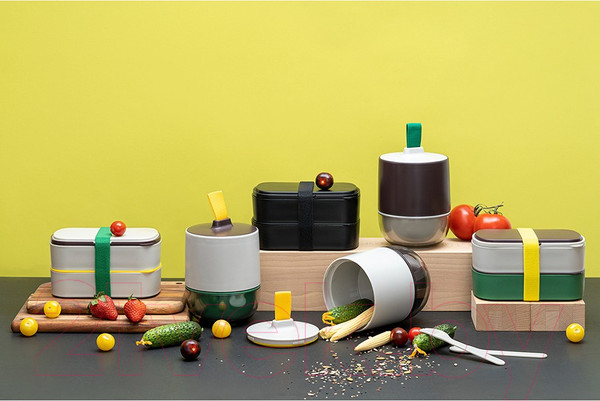 Изображение товара Ланч-бокс Smart Solutions Meals / SS-TR-ABS-GR-800 (светло-серый/темно-сливовый)